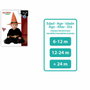 Disfraz de Bruja Bebé Halloween con Vestido Negro de Estrellas y Sombrero Naranja Puntiagudo para Niña 24 Meses
