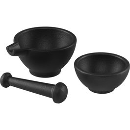Zassenhaus Juego de mortero de hierro fundido, 3 piezas