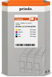 Prindo Multipack Classic Negro, Cian, Magenta y Amarillo PRSBLC121 MCVP