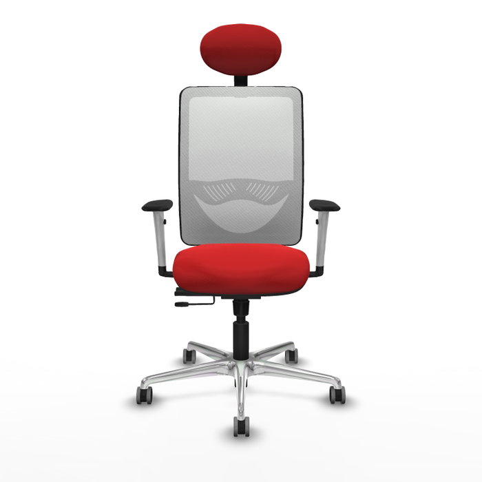 PIQUERAS Y CRESPO Silla de oficina Zulema Sincro/Traslack Rojo y Blanco PIQUERAS Y CRESPO Silla de oficina Zulema Sincro/Traslack Rojo y Blanco