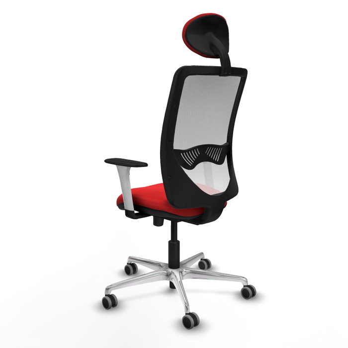 PIQUERAS Y CRESPO Silla de oficina Zulema Sincro/Traslack Rojo y Blanco PIQUERAS Y CRESPO Silla de oficina Zulema Sincro/Traslack Rojo y Blanco
