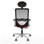 PIQUERAS Y CRESPO Silla de oficina Zulema Sincro/Traslack Rojo y Blanco