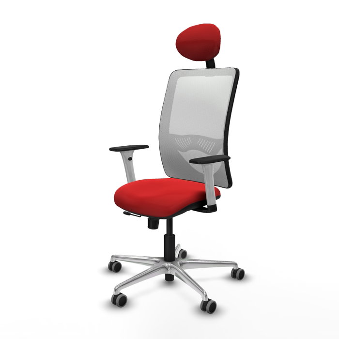 PIQUERAS Y CRESPO Silla de oficina Zulema Sincro/Traslack Rojo y Blanco PIQUERAS Y CRESPO Silla de oficina Zulema Sincro/Traslack Rojo y Blanco