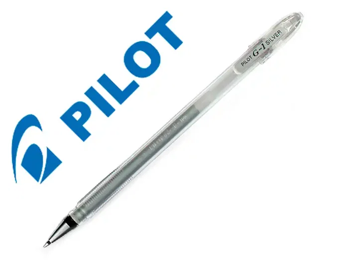 Pilot G-1 Metallic Bolígrafo de Tinta Gel Plata Trazo 0,3 mm Pilot G-1 Metallic Bolígrafo de Tinta Gel Plata Trazo 0,3 mm