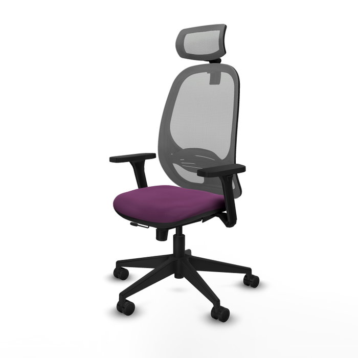 PIQUERAS Y CRESPO Silla de oficina Cilanco con mecanismo Sincro/Traslack, Morado y Gris PIQUERAS Y CRESPO Silla de oficina Cilanco con mecanismo Sincro/Traslack, Morado y Gris