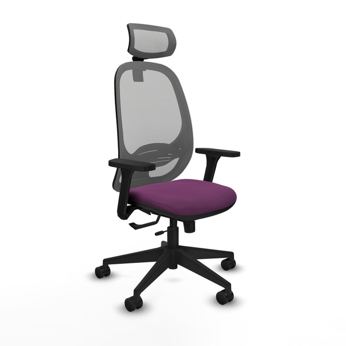 PIQUERAS Y CRESPO Silla de oficina Cilanco con mecanismo Sincro/Traslack, Morado y Gris PIQUERAS Y CRESPO Silla de oficina Cilanco con mecanismo Sincro/Traslack, Morado y Gris