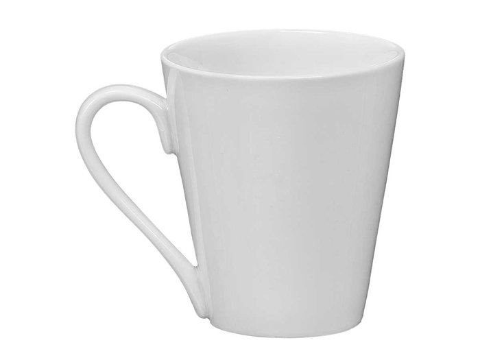 VESSIA Set de 36 Tazones de Porcelana de Boca Ancha, 320 ml, Blanco