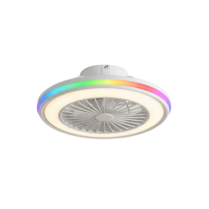 Ventilador de Techo con Luz LED RGB, Aspas Ocultas y Mando a Distancia Nexory InnovaGoods