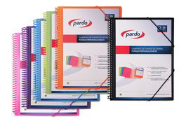 Carpeta Fundas (Tarifario) Pardo Studio Style Espiral Pp A4 20 F. Morado
