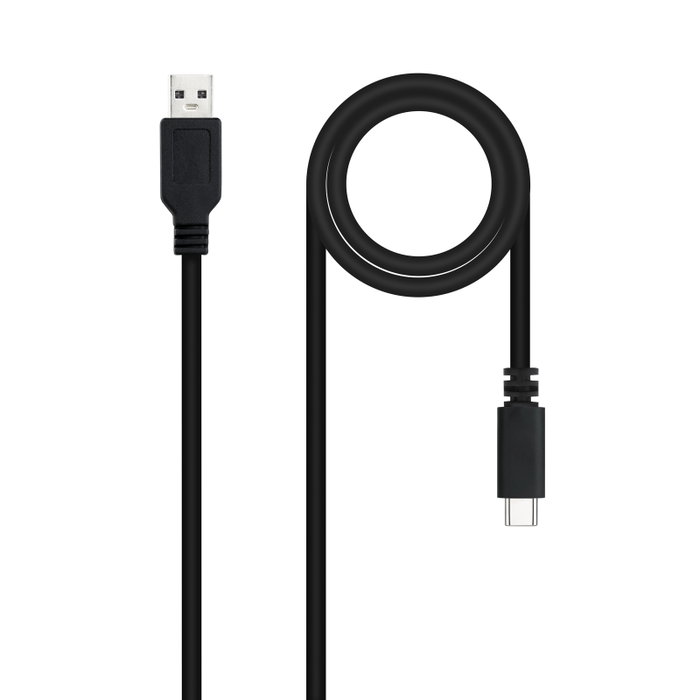 NANO CABLE Cable USB 2.0 USB-C/M - A/M 1,5m Negro