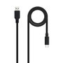 NANO CABLE Cable USB 2.0 USB-C/M - A/M 1,5m Negro
