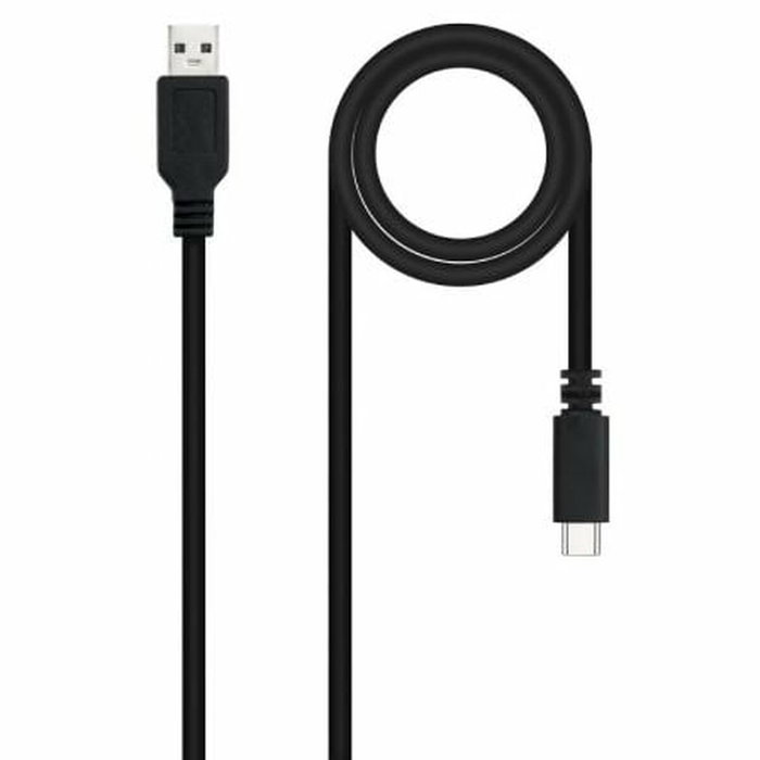 NANO CABLE Cable USB 2.0 USB-C a USB-A 1,5m Negro
