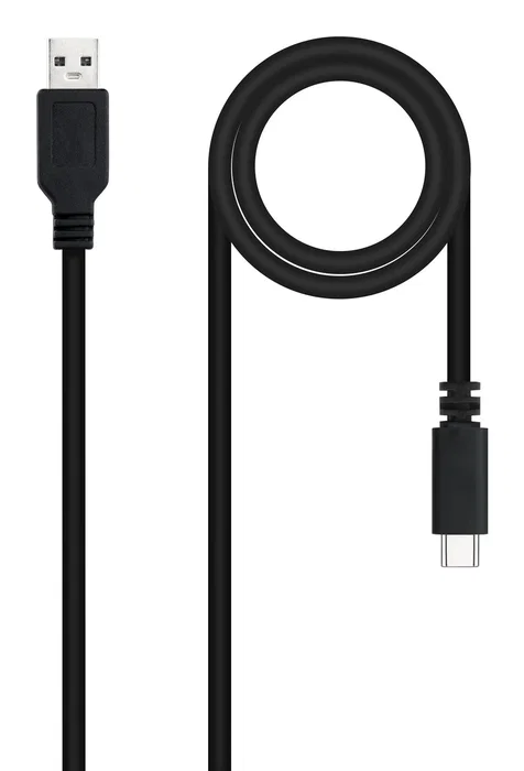 NANO CABLE Cable USB 2.0 USB-C a USB-A 1,5m Negro