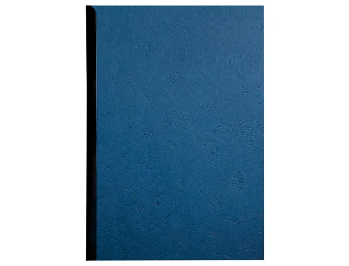 Q-connect Tapa de encuadernación cartón símil piel azul DIN A4, caja de 100 unidades Q-connect Tapa de encuadernación cartón símil piel azul DIN A4, caja de 100 unidades