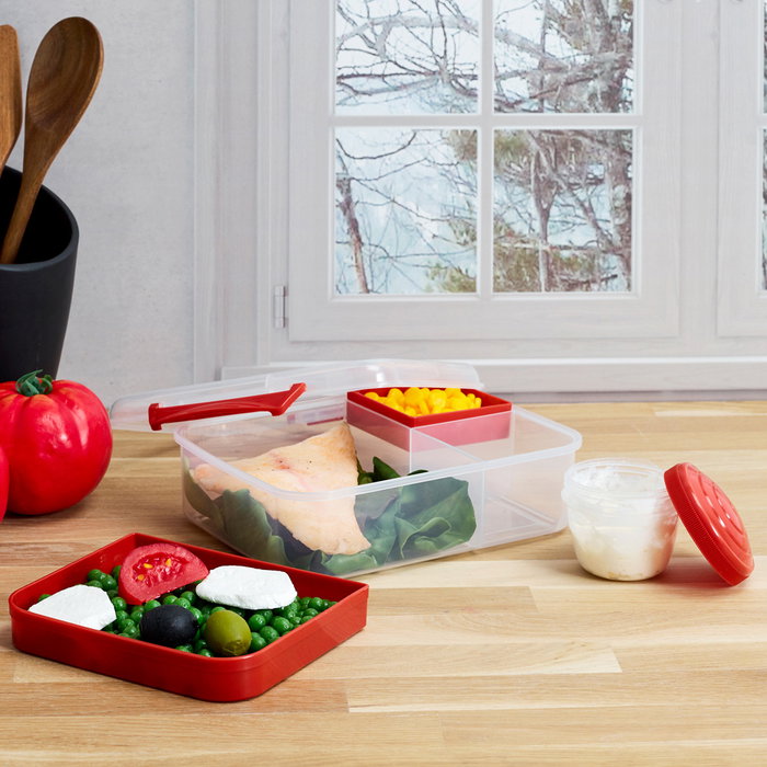 Cook Concept Fiambrera con Compartimentos 1,5 L Take Away Colores Surtidos