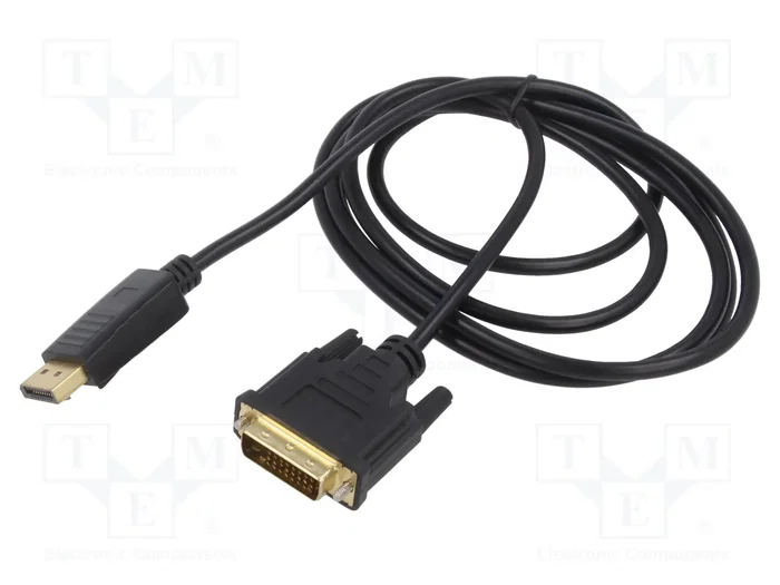 SAVIO Cable DisplayPort a DVI-D (24+1) de 3m Full HD 1080p SAVIO Cable DisplayPort a DVI-D (24+1) de 3m Full HD 1080p