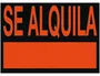 Archivo 2000 Cartel plástico archivo 2000 SE ALQUILA rojo fluorescente 500x234 mm