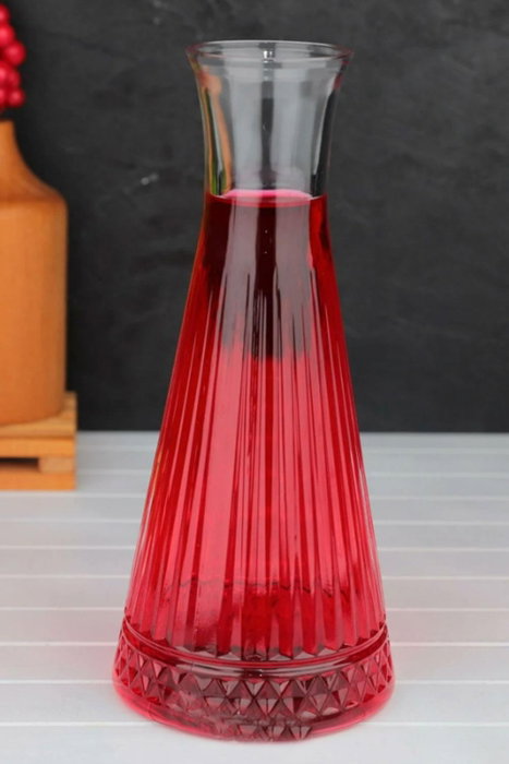 Hermia Karaf 940 Botella de Vidrio Transparente 27 cm con 100% Vidrio para Cocina y Comedor Hermia Karaf 940 Botella de Vidrio Transparente 27 cm con 100% Vidrio para Cocina y Comedor