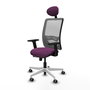 PIQUERAS Y CRESPO Silla de oficina Zulema Morada y Gris
