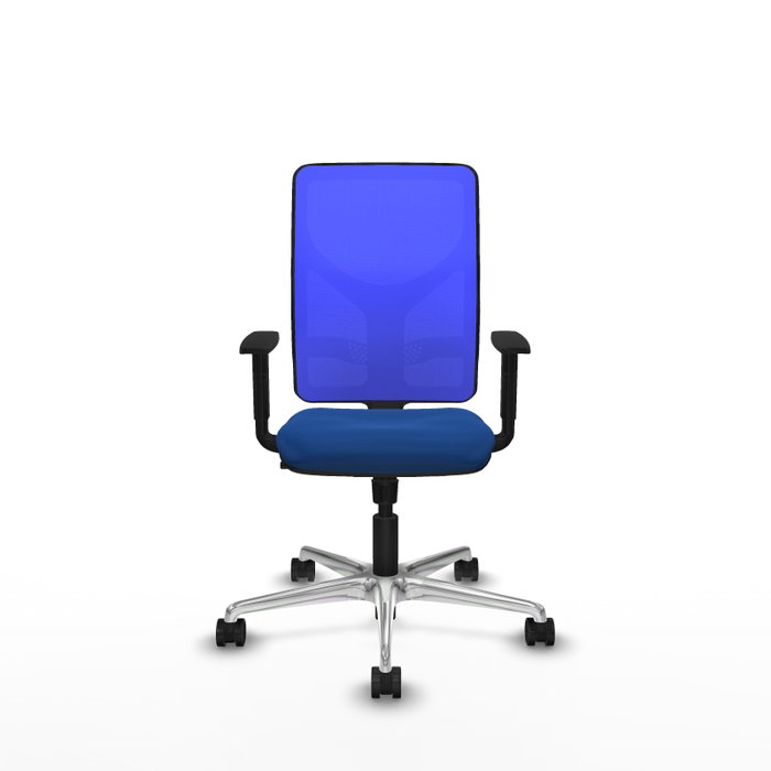 PIQUERAS Y CRESPO Silla de oficina Motilla Azul con Mecanismo Sincro