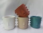 DKD Home Decor Macetero de Gres Surtido 15x13x12,5 cm (Pack de 4)