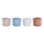 DKD Home Decor Macetero de Gres Surtido 15x13x12,5 cm (Pack de 4)