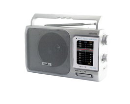 SAMI Radio AC/DC, 2 bandas, funciona con pilas y corriente eléctrica