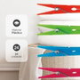 Dovelis Pack 24 pinzas para ropa de plástico