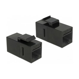 DeLOCK Keystone Modul RJ45 Cat.6 UTP Buchse 25 Stück, Conector RJ45 Plano Negro Chapado en Oro