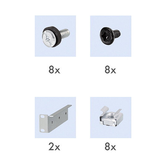 LogiLink Estantería ajustable de 19 pulgadas para racks con 1000 mm de profundidad, gris claro