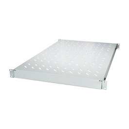 LogiLink Estantería ajustable de 19 pulgadas para racks con 1000 mm de profundidad, gris claro