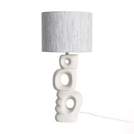 Lámpara Mesa Cerámica Iluminación 28 X 28 X 60 cm