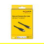 DeLOCK Cable MFi USB Tipo C a Lightning de Carga y Datos Slim 1 m para iPhone iPad iPod Negro