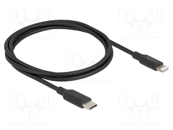 DeLOCK Cable USB Type-C a Lightning 1 m Negro MFi