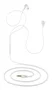NGS CROSS DRIFT WHITE Auriculares Intrauditivos con Cable, Micrófono con Botón Multifunción y Control de Volumen para Llamadas y Música, Color Blanco
