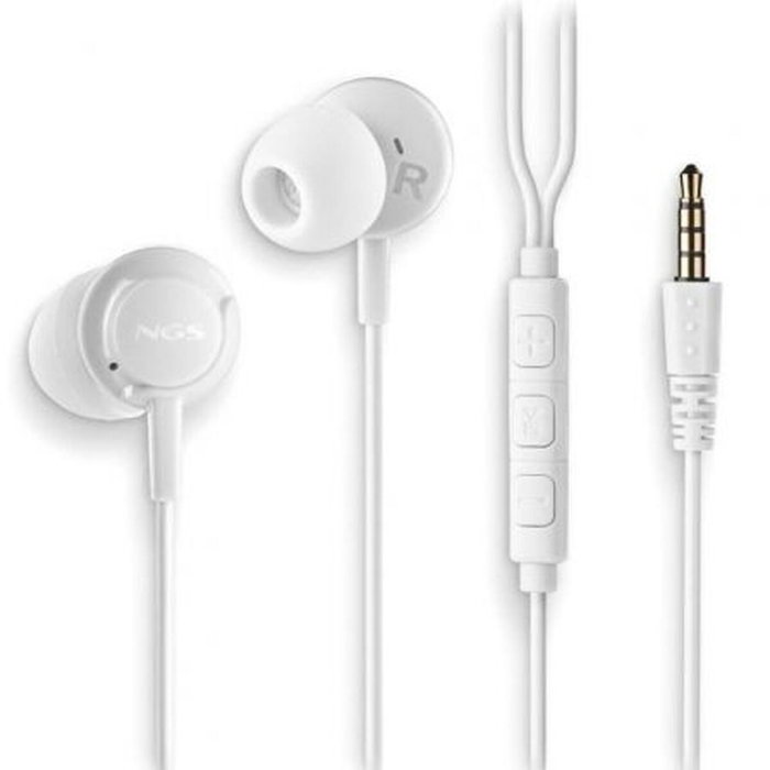 NGS Cross Drift White Auriculares Intrauditivos con Micrófono