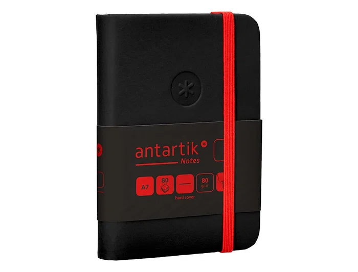 Antartik Cuaderno A7 Tapa Dura Hojas Lisas Negro y Rojo 80 Hojas 80gr FSC Antartik Cuaderno A7 Tapa Dura Hojas Lisas Negro y Rojo 80 Hojas 80gr FSC