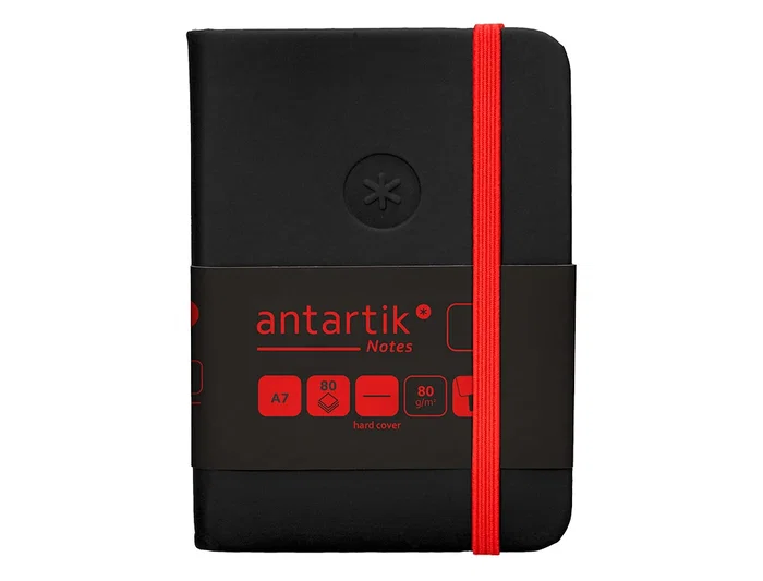 Antartik Cuaderno A7 Tapa Dura Hojas Lisas Negro y Rojo 80 Hojas 80gr FSC Antartik Cuaderno A7 Tapa Dura Hojas Lisas Negro y Rojo 80 Hojas 80gr FSC