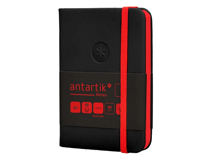 Antartik Cuaderno A7 Tapa Dura Hojas Lisas Negro y Rojo 80 Hojas 80gr FSC Antartik Cuaderno A7 Tapa Dura Hojas Lisas Negro y Rojo 80 Hojas 80gr FSC