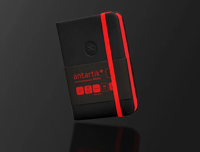 Antartik Cuaderno A7 Tapa Dura Hojas Lisas Negro y Rojo 80 Hojas 80gr FSC Antartik Cuaderno A7 Tapa Dura Hojas Lisas Negro y Rojo 80 Hojas 80gr FSC