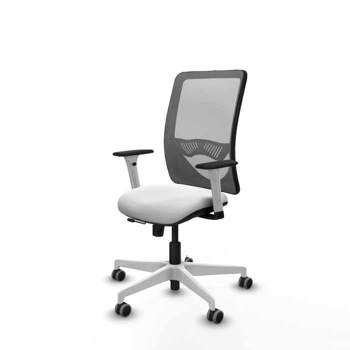 PIQUERAS Y CRESPO Silla de oficina Zulema con mecanismo Sincro/Traslack Blanco y Gris PIQUERAS Y CRESPO Silla de oficina Zulema con mecanismo Sincro/Traslack Blanco y Gris