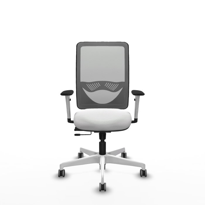 PIQUERAS Y CRESPO Silla de oficina Zulema con mecanismo Sincro/Traslack Blanco y Gris PIQUERAS Y CRESPO Silla de oficina Zulema con mecanismo Sincro/Traslack Blanco y Gris