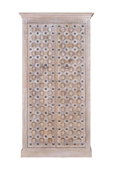 Giner y Colomer Armario Madera de Mango 2 Puertas 190 cm Acabado Natural