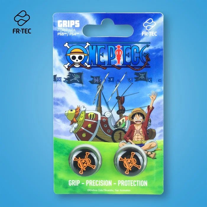 Blade Gaming OPPS4GRISUN Grips Analógicos para Mando PS4 y PS5, Diseño One Piece Sunny, Color Negro