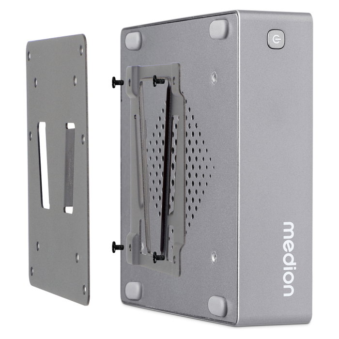 Medion S06 MD35310 Mini PC Barebone Intel Core i3-1315U (6 núcleos, hasta 4.5 GHz), 0GB RAM, 0GB SSD, Wi-Fi 6, Bluetooth 5.2, HDMI, DisplayPort, FreeDOS