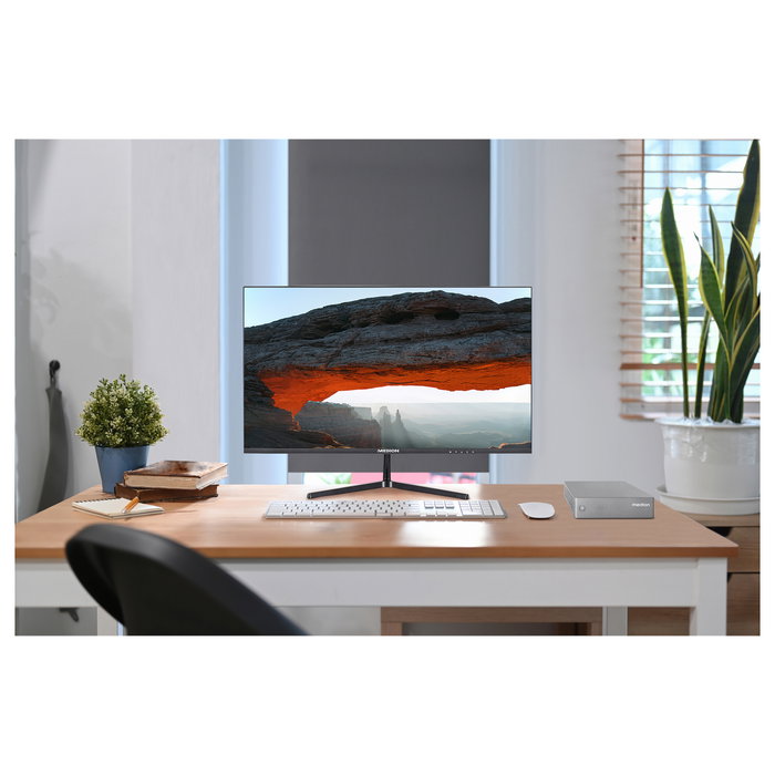 Medion S06 MD35310 Mini PC Barebone Intel Core i3-1315U (6 núcleos, hasta 4.5 GHz), 0GB RAM, 0GB SSD, Wi-Fi 6, Bluetooth 5.2, HDMI, DisplayPort, FreeDOS