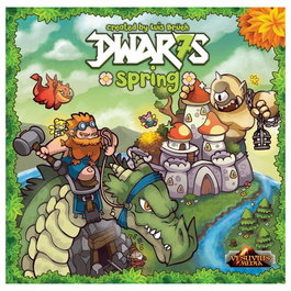 Asmodee Dwar7s Spring - Juego de Mesa Estratégico para 2-4 Jugadores, a Partir de 13 Años, en Inglés, 60-90 Minutos, Construcción de Motores