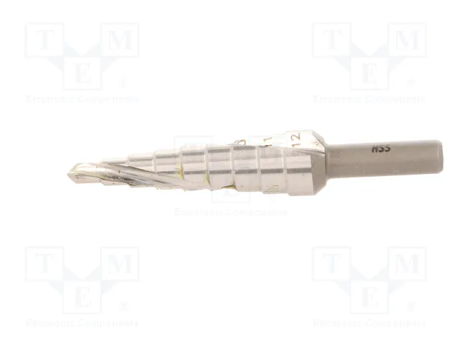 ALPEN-MAYKESTAG Broca de acero rápido HSS graduada y multiescalonada 4-12mm ALPEN-MAYKESTAG Broca de acero rápido HSS graduada y multiescalonada 4-12mm