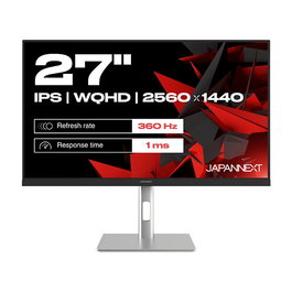JAPANNEXT JN-I270WQHD300F-HSP Monitor Gaming WQHD 27" (68.6 cm) 2560 x 1440 IPS 300 Hz 2 ms HDR10 FreeSync