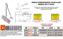 DORCAS FINSTOCK DC5 Plata Fuerza 3 Sin Retenedor